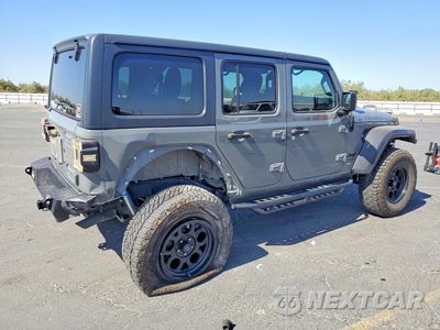 Trzecie zdjęcie samochodu z tyłu: 2020 JEEP WRANGLER UNLIMITED SPORT VIN:1C4HJXDM2LW313784 - miniatura