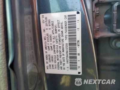 Zdjęcie 13 z 13 samochodu: 2009 HONDA ACCORD LXP VIN:1HGCP26439A127204 - miniatura