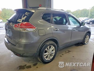 Trzecie zdjęcie samochodu z tyłu: 2016 NISSAN ROGUE SV VIN:KNMAT2MV1GP636408 - miniatura