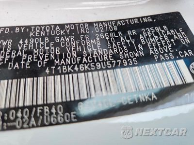 Zdjęcie 14 z 14 samochodu: 2009 TOYOTA CAMRY LE V6 VIN:4T1BK46K59U577935 - miniatura