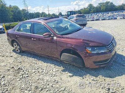 Czwarte zdjęcie samochodu z boku: 2012 VOLKSWAGEN PASSAT SE VIN:1VWBH7A33CC094362 - miniatura
