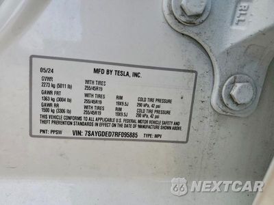 Zdjęcie 13 z 13 samochodu: 2024 TESLA MODEL Y VIN:7SAYGDED7RF095885 - miniatura