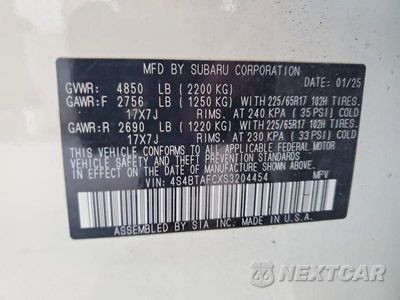 Zdjęcie 14 z 14 samochodu: 2025 SUBARU OUTBACK PREMIUM VIN:4S4BTAFCXS3204454 - miniatura