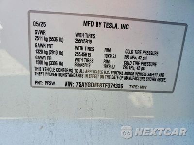 Zdjęcie 13 z 13 samochodu: 2026 TESLA MODEL Y VIN:7SAYGDEE8TF374326 - miniatura