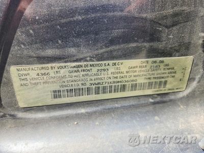 Zdjęcie 12 z 12 samochodu: 2009 VOLKSWAGEN JETTA SE VIN:3VWRZ71K89M036080 - miniatura