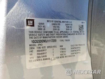 Zdjęcie 12 z 12 samochodu: 2018 CHEVROLET COLORADO Z71 VIN:1GCGSDEN8J1117289 - miniatura