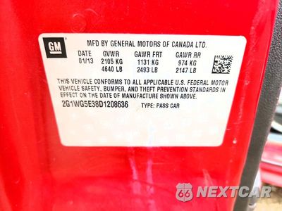 Zdjęcie 12 z 12 samochodu: 2013 CHEVROLET IMPALA LT VIN:2G1WG5E38D1208636 - miniatura
