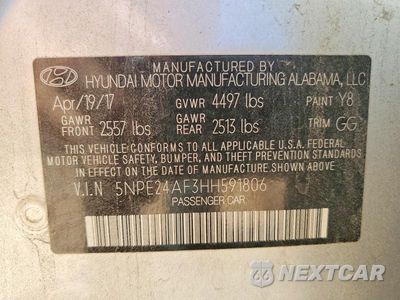 Zdjęcie 13 z 13 samochodu: 2017 HYUNDAI SONATA SE VIN:5NPE24AF3HH591806 - miniatura