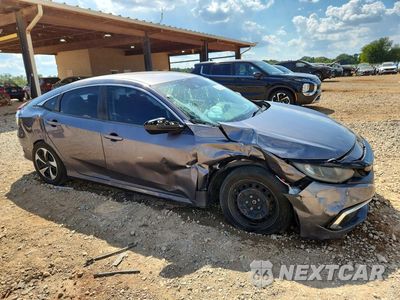 Czwarte zdjęcie samochodu z boku: 2019 HONDA CIVIC LX VIN:19XFC2F68KE042659 - miniatura