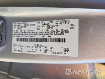 Zdjęcie 13 z 13 samochodu: 2014 FORD ESCAPE SE VIN:1FMCU0GX8EUC66947 - miniatura