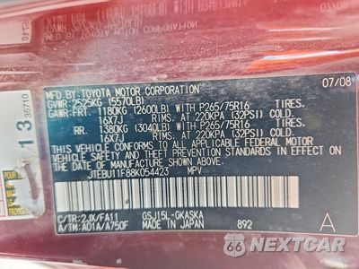 Zdjęcie 13 z 13 samochodu: 2008 TOYOTA FJ CRUISER BASE VIN:JTEBU11F88K054423 - miniatura