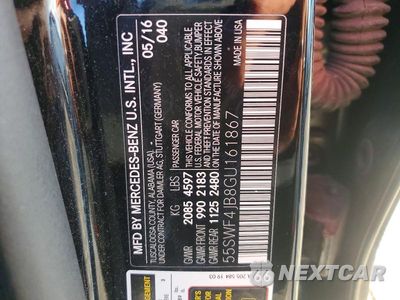Zdjęcie 12 z 12 samochodu: 2016 MERCEDES-BENZ C 300 VIN:55SWF4JB8GU161867 - miniatura