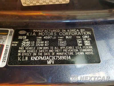 Zdjęcie 13 z 13 samochodu: 2019 KIA SPORTAGE LX VIN:KNDPM3AC1K7589034 - miniatura