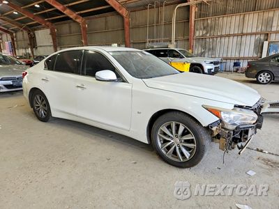 Czwarte zdjęcie samochodu z boku: 2014 INFINITI Q50 BASE VIN:JN1BV7ARXEM704256 - miniatura