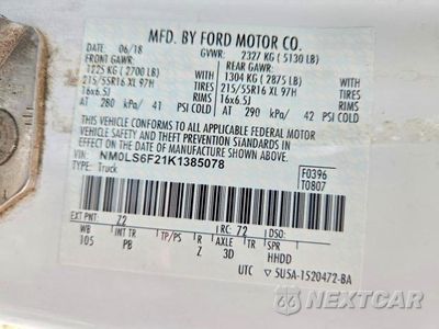 Zdjęcie 13 z 13 samochodu: 2019 FORD TRANSIT CONNECT XLT VIN:NM0LS6F21K1385078 - miniatura