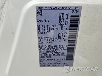 Zdjęcie 13 z 13 samochodu: 2020 INFINITI QX60 LUXE VIN:5N1DL0MM3LC502635 - miniatura