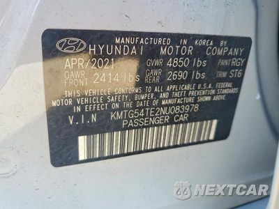 Zdjęcie 12 z 12 samochodu: 2022 GENESIS G70 3.3T STANDARD VIN:KMTG54TE2NU083978 - miniatura