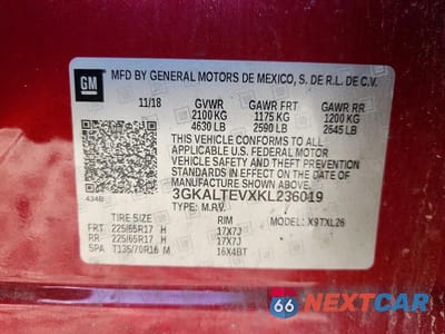 Zdjęcie 13 z 13 samochodu: 2019 GMC TERRAIN SLE VIN:3GKALTEVXKL236019 - miniatura