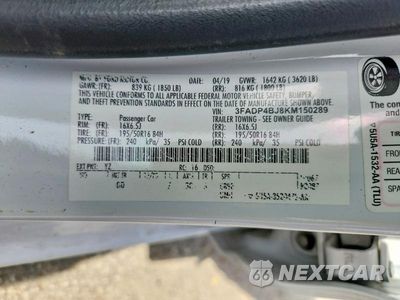 Zdjęcie 13 z 13 samochodu: 2019 FORD FIESTA SE VIN:3FADP4BJ8KM150289 - miniatura