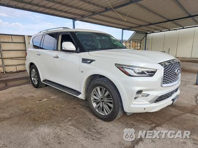 Czwarte zdjęcie samochodu z boku: 2018 INFINITI QX80 BASE VIN:JN8AZ2NF2J9665101 - miniatura