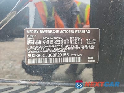 Zdjęcie 13 z 13 samochodu: 2016 BMW X5 XDRIVE35I VIN:5UXKR0C53G0P29155 - miniatura