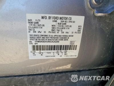 Zdjęcie 13 z 13 samochodu: 2022 FORD EXPLORER XLT VIN:1FMSK8DH3NGA26250 - miniatura