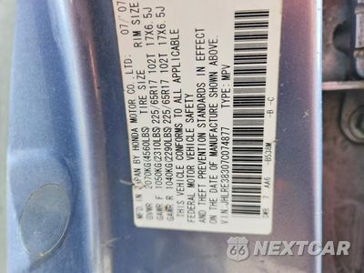 Zdjęcie 13 z 13 samochodu: 2007 HONDA CR-V LX VIN:JHLRE38307C074877 - miniatura