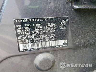 Zdjęcie 14 z 14 samochodu: 2017 HONDA HR-V EXL VIN:3CZRU6H73HM729421 - miniatura