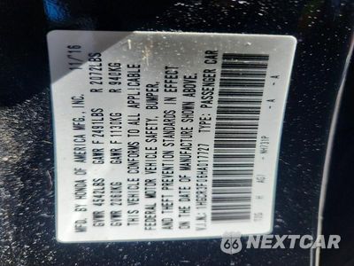 Zdjęcie 12 z 12 samochodu: 2017 HONDA ACCORD EXL VIN:1HGCR3F06HA017727 - miniatura
