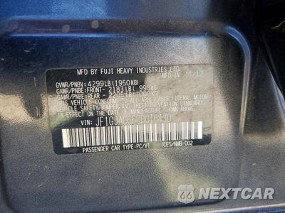 Zdjęcie 12 z 12 samochodu: 2013 SUBARU IMPREZA PREMIUM VIN:JF1GJAC66DH016430 - miniatura
