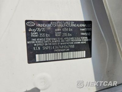 Zdjęcie 12 z 12 samochodu: 2021 HYUNDAI SONATA SEL VIN:5NPEL4JA7MH067988 - miniatura