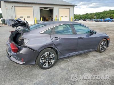 Trzecie zdjęcie samochodu z tyłu: 2017 HONDA CIVIC EX VIN:19XFC1F32HE213947 - miniatura