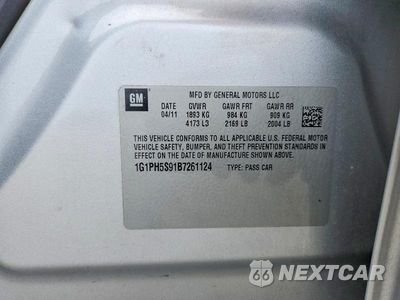 Zdjęcie 12 z 12 samochodu: 2011 CHEVROLET CRUZE LTZ VIN:1G1PH5S91B7261124 - miniatura