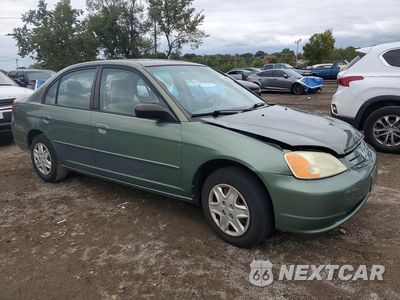 Czwarte zdjęcie samochodu z boku: 2003 HONDA CIVIC LX VIN:2HGES16573H572239 - miniatura