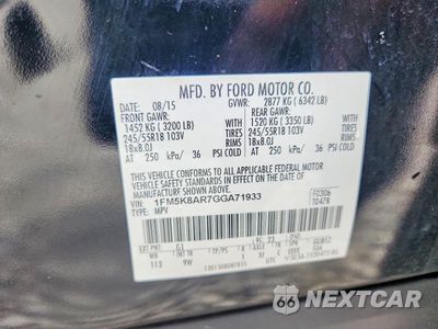 Zdjęcie 14 z 14 samochodu: 2016 FORD EXPLORER POLICE INTERCEPTOR VIN:1FM5K8AR7GGA71933 - miniatura