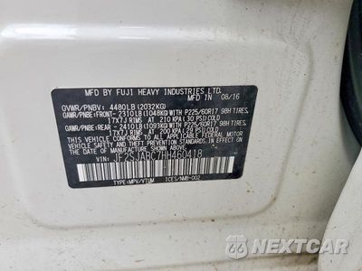 Zdjęcie 12 z 12 samochodu: 2017 SUBARU FORESTER 2.5I VIN:JF2SJABC7HH460418 - miniatura
