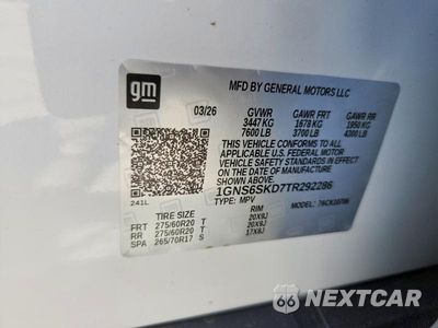 Zdjęcie 12 z 12 samochodu: 2026 CHEVROLET TAHOE K1500 PREMIER VIN:1GNS6SKD7TR292286 - miniatura