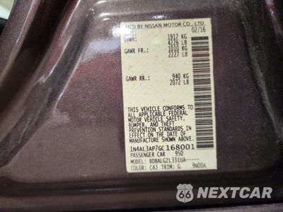 Zdjęcie 12 z 12 samochodu: 2016 NISSAN ALTIMA 2.5 S VIN:1N4AL3AP7GC168001 - miniatura