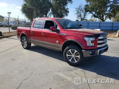 Czwarte zdjęcie samochodu z boku: 2017 FORD F150 SUPERCREW VIN:1FTEW1EG2HFB89503 - miniatura