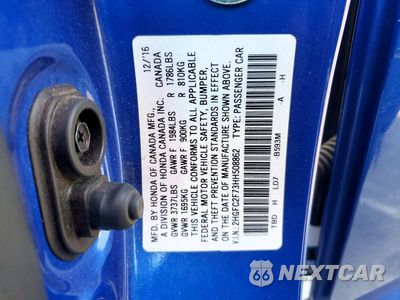 Zdjęcie 12 z 12 samochodu: 2017 HONDA CIVIC EX VIN:2HGFC2F73HH508862 - miniatura