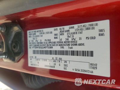 Zdjęcie 12 z 12 samochodu: 2018 FORD F150 SUPERCREW VIN:1FTEW1EG2JKF73309 - miniatura