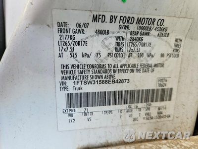 Zdjęcie 13 z 13 samochodu: 2008 FORD F350 SRW SUPER DUTY VIN:1FTSW31588EB42873 - miniatura