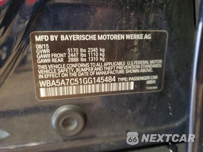 Zdjęcie 12 z 12 samochodu: 2016 BMW 528 XI VIN:WBA5A7C51GG145484 - miniatura