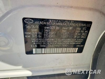 Zdjęcie 13 z 13 samochodu: 2017 HYUNDAI SANTA FE SPORT 2.4L VIN:5NMZTDLB1HH017890 - miniatura