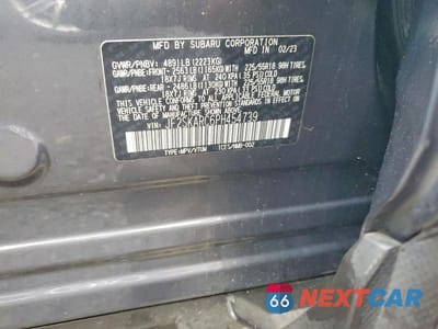 Zdjęcie 14 z 14 samochodu: 2023 SUBARU FORESTER TOURING VIN:JF2SKARC6PH454739 - miniatura