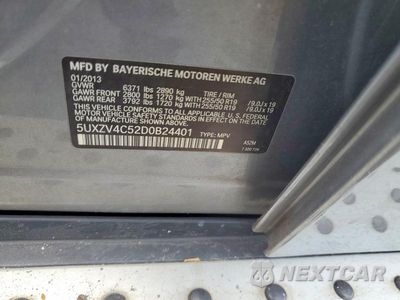 Zdjęcie 12 z 12 samochodu: 2013 BMW X5 XDRIVE35I VIN:5UXZV4C52D0B24401 - miniatura