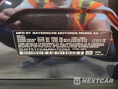 Zdjęcie 13 z 13 samochodu: 2021 BMW X3 XDRIVE30E VIN:5UXTS1C04M9H70293 - miniatura