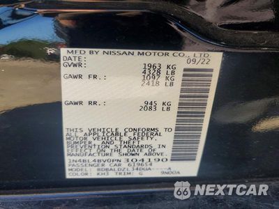 Zdjęcie 13 z 13 samochodu: 2023 NISSAN ALTIMA S VIN:1N4BL4BV0PN304190 - miniatura