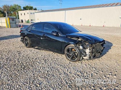 Czwarte zdjęcie samochodu z boku: 2022 HYUNDAI ELANTRA N LINE VIN:KMHLR4AFXNU238074 - miniatura