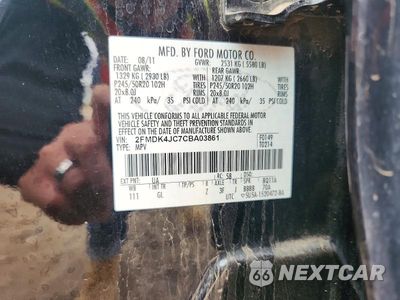 Zdjęcie 13 z 13 samochodu: 2012 FORD EDGE SEL VIN:2FMDK4JC7CBA03861 - miniatura